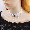 Retro crystal, necklace, choker, chain for key bag , Gothic