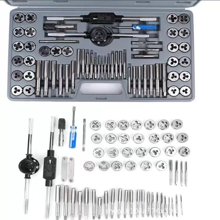Supplying 60PC Tap threading die suit hardware tool Tap threading die Silk tap Metric system 60 Set pieces
