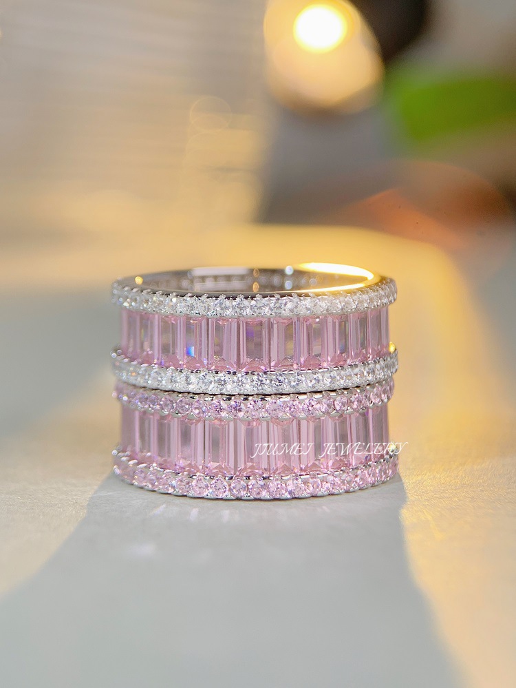 Fashion Geometric Sterling Silver Plating Zircon Rings 1 Piece