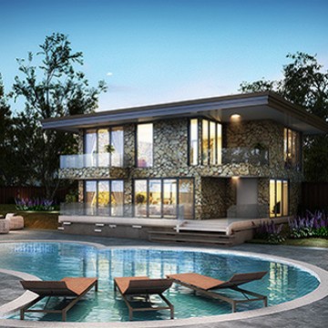 Casa de Acero Ligero, Casa con Estructura de Acero, Hotel, Alojamiento, Fabricante de Casas Integradas de Acero Ligero y Pesado, Exportación de Casas Cápsula Espacial