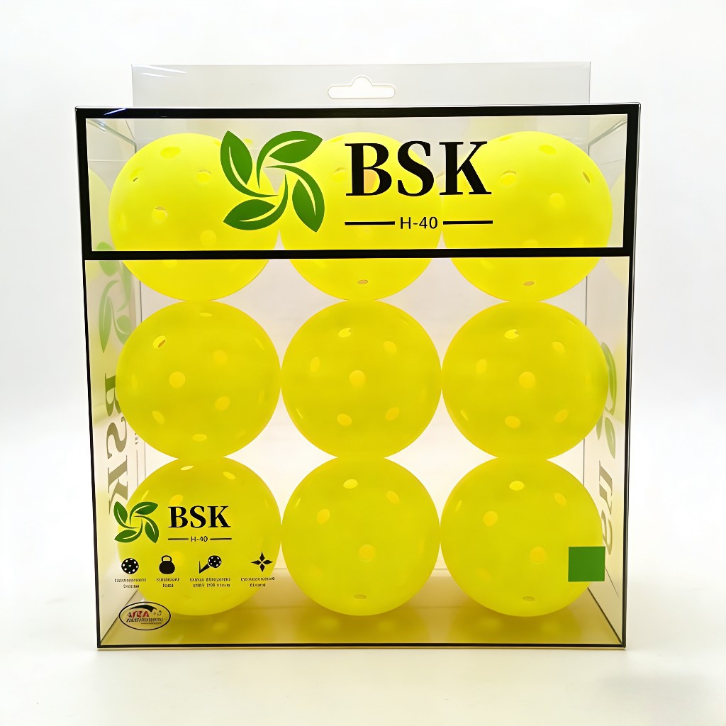 Slightly Defective Competition-Grade Pickleball, Pe Material, Rotational Molding, Outdoor 40-Hole Ball, Pickleball, High Elasticity and Durable