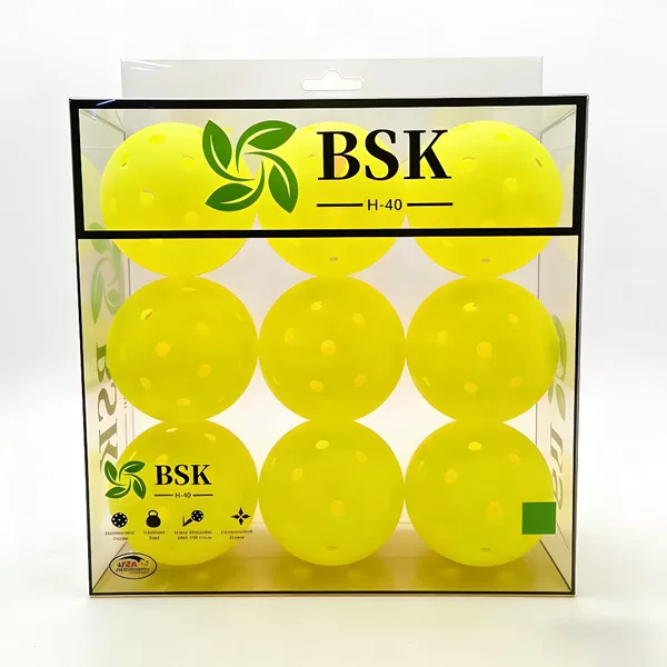 Slightly Defective Competition-Grade Pickleball, Pe Material, Rotational Molding, Outdoor 40-Hole Ball, Pickleball, High Elasticity and Durable