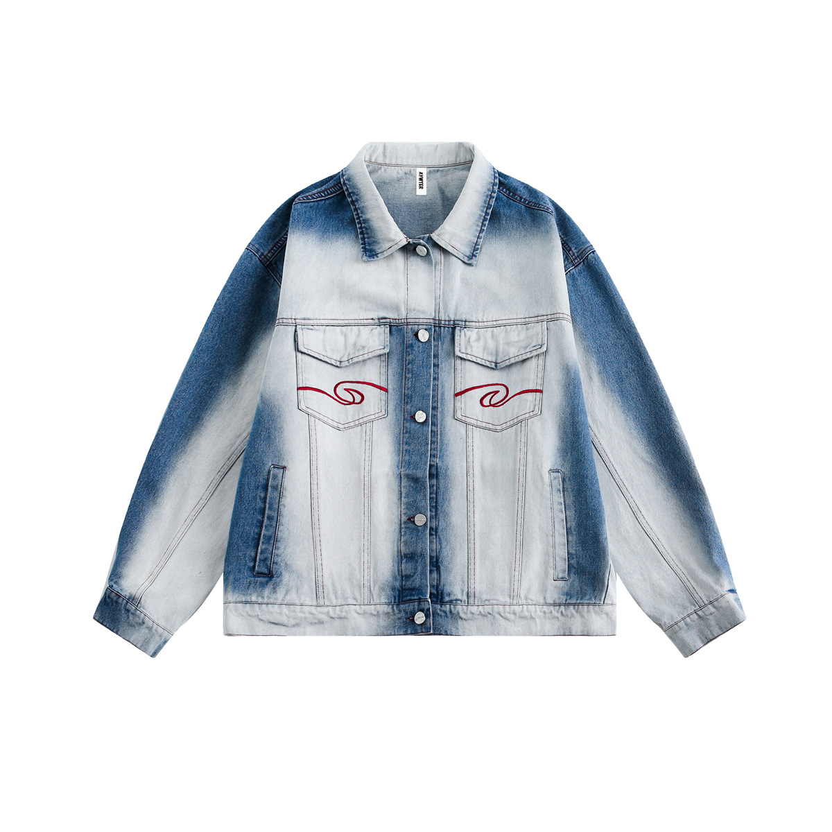 Japanese autumn retro denim jacket