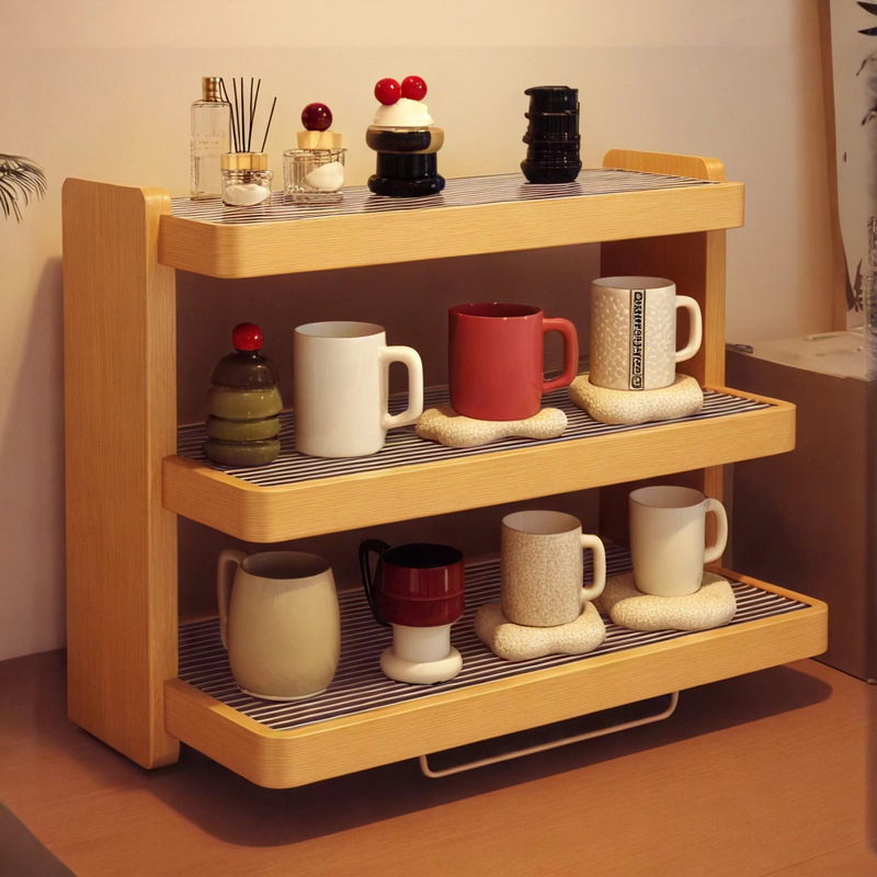 台形カップ収納ラックコーヒーカップティーセット収納ラックティーカップデスクトップウォーターカップラック収納ラック|undefined