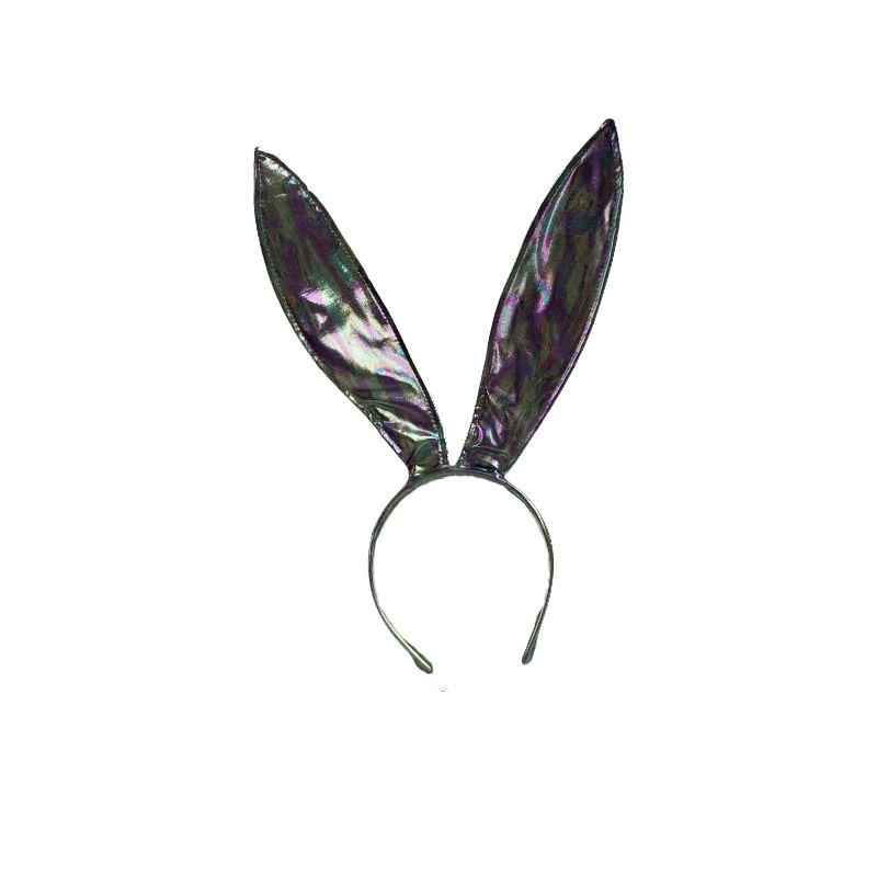 Bunny Ear Headband, Faux Leather Cute & Spicy Bunny Girl Headdress, Women's Hair Accessory