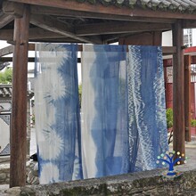 RY扎染布料薄纱布幼儿园环创民宿婚礼吊顶纱幔装饰背景布围巾棉夏