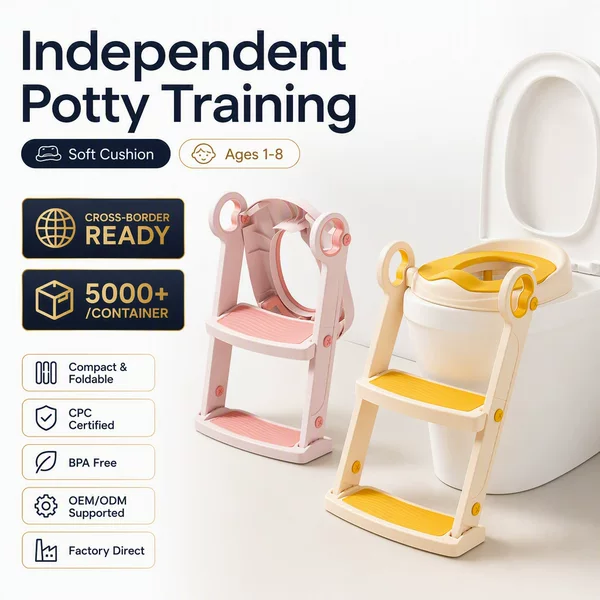 Children's toilet seat, portable potty for babies, foldable potty, toddler toilet aid