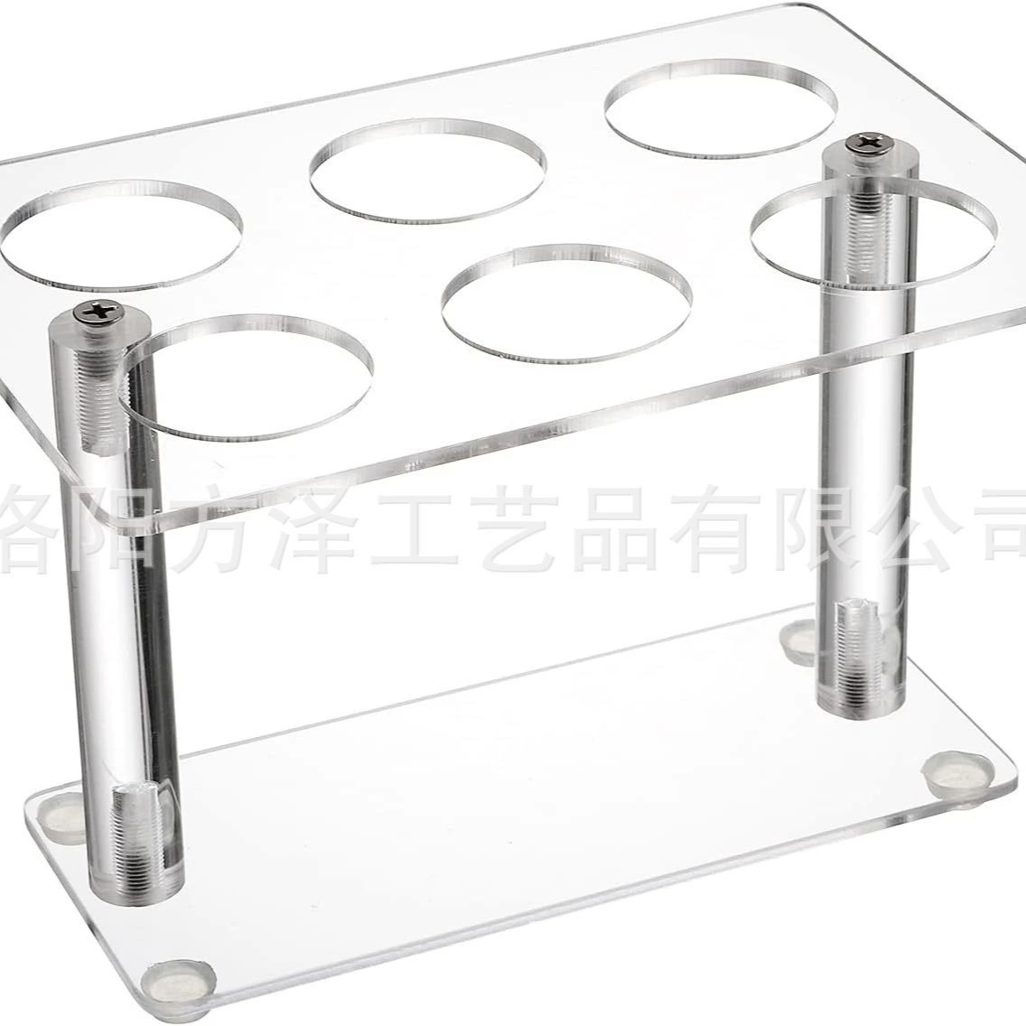 Acrylic ice cream cone bracket, 6 holes, transparent Wahff cake cone bracket, sushi hand roll bracket