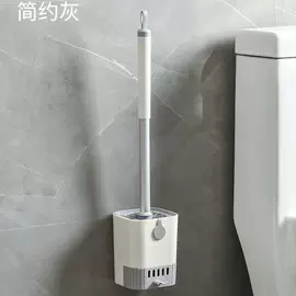 可挂墙式马桶刷无死角清洁怎么选?轻奢长柄套装解析