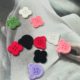 New in stock Panda Head Plastic Flocking Buttons Autumn and Winter Clothing Children's Clothing All-match Buttons Children's Buttons