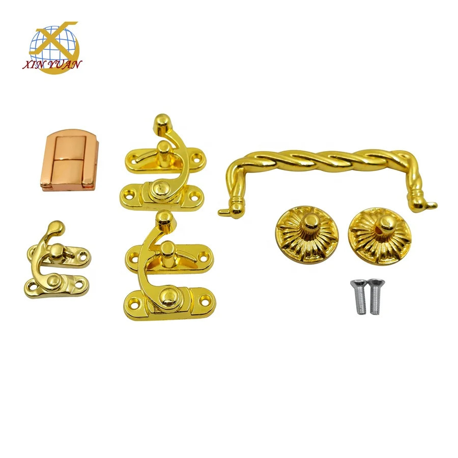 东莞常平厂家供应包装盒金色牛角锁扣 合金锁扣 蜻蜓锁 量大从优