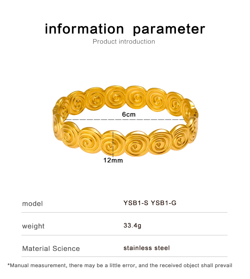 36g Weight PVD Coated Real Gold Plated Geometric 304 Stainless Steel Simple Style Waterproof Non Tarnish 304 Stainless Steel Bangle