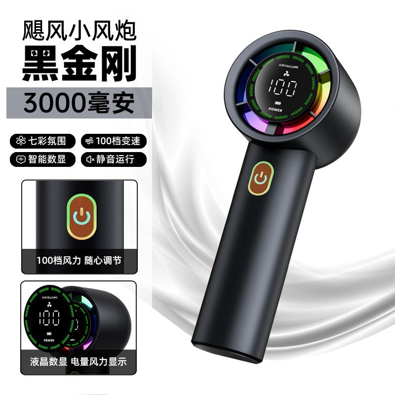 2026 nuevo ventilador portátil de refrigeración de alta velocidad G80, ventilador portátil mini sin escobillas de carga USB transfronteriza