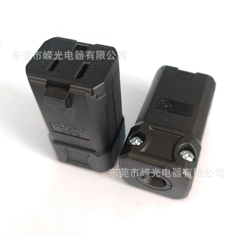 NEMA5-15R 1125V  J-912美标接线连接器半导体医疗器械组装座