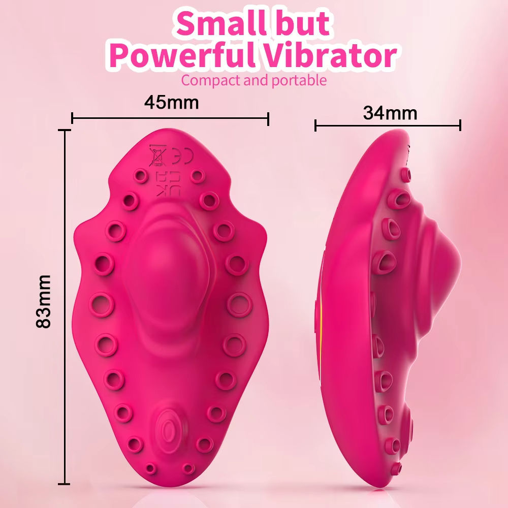 App-Controlled Wearable Clitoral Vibrator with Remote and Suction Cup, Purple — detail image 11