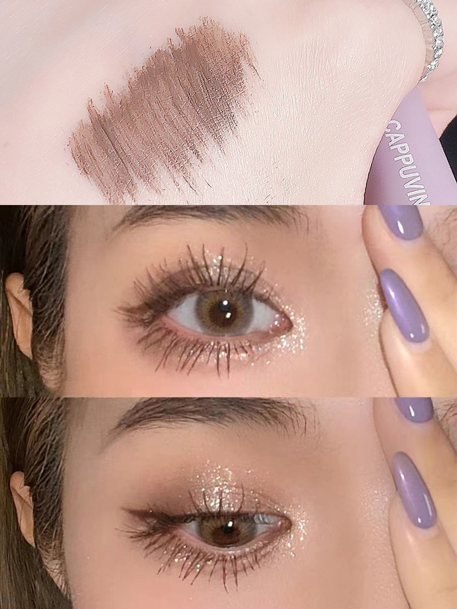 Capo Vini Little Purple Tube Mascara Waterproof, Non-smudging, Natural Long and Thick Eyelash Base Cream [Special Offer undefined