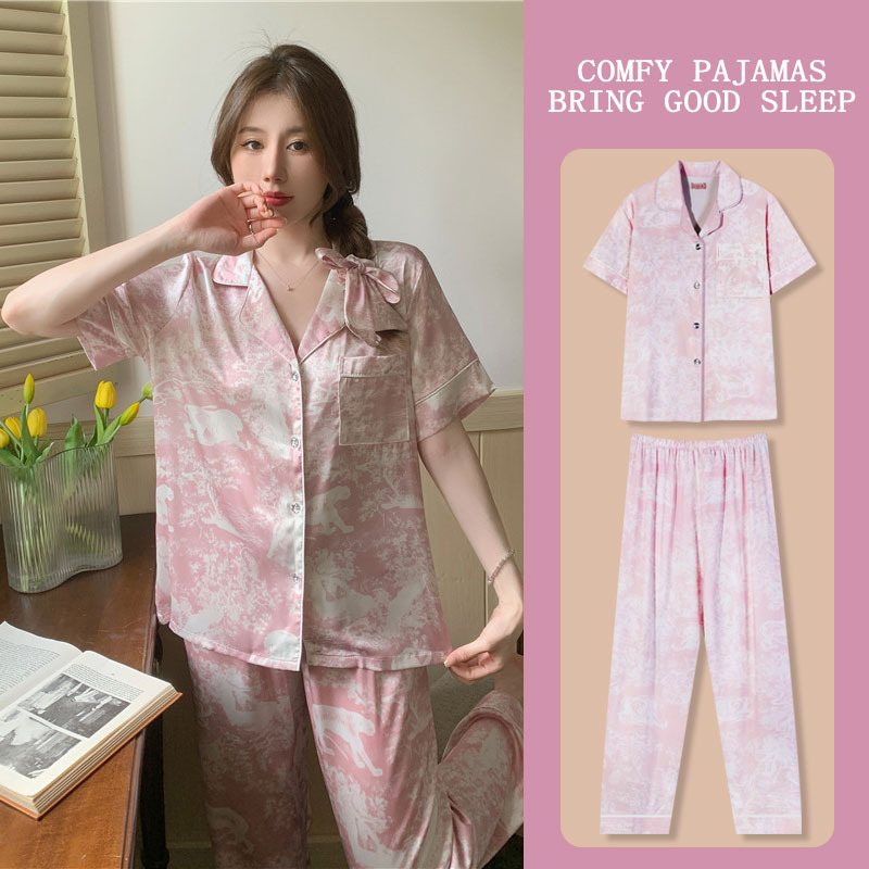 D.M-140 Short-long pink tie-dye cardigan