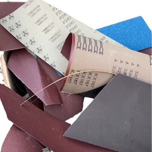 Abrasive cloth edge material abrasive cloth edge strip waste abrasive cloth sandpaper edge secondary product waste defective soft cloth hard cloth split curling