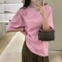 圆领夏季情侣款男女t恤