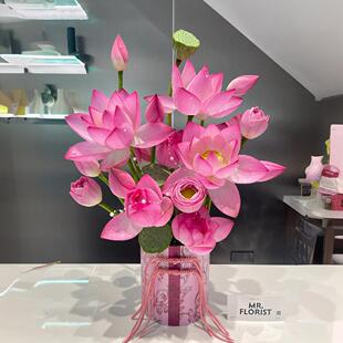 Lotus Flower Bouquet, Lotus Flower, Intra-City Express, Fresh-Cut, Sf Yunnan Base, Direct Delivery, Home Flower Arrangement, Real Flowers