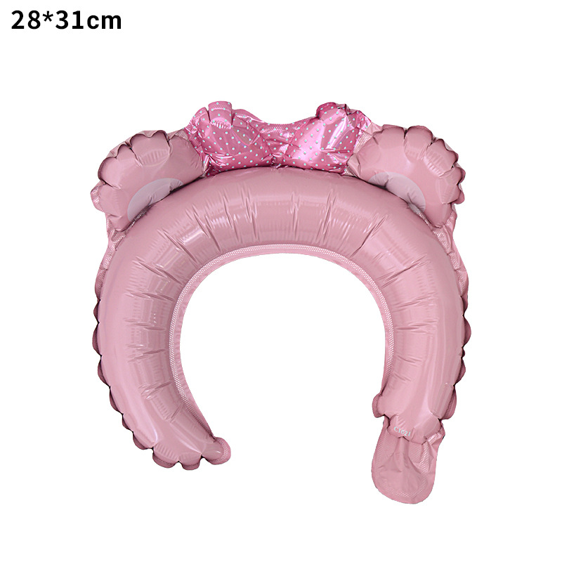 Globos inflables con forma de diadema para niños, famosos en Internet, regalos promocionales para escanear códigos QR, animales de dibujos animados, globos de aluminio para el Día Nacional