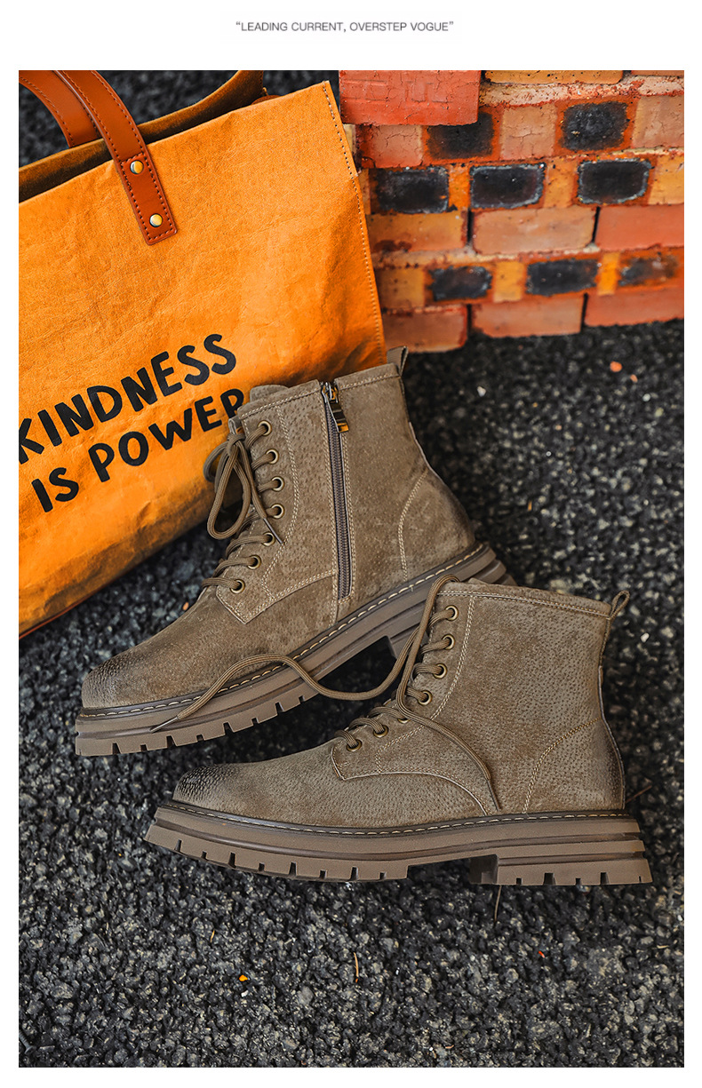 Martin Herren Desert Boots Gelb Englisches Design Arbeitsstiefel_voghion.com
