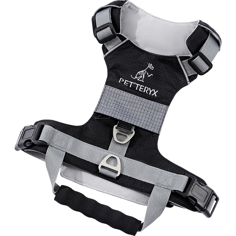 Cuerda de tracción para mascotas, perro mediano y grande, cría de animales, golden retriever, a prueba de explosiones, hebilla de doble anillo, correa para el pecho, transpirable