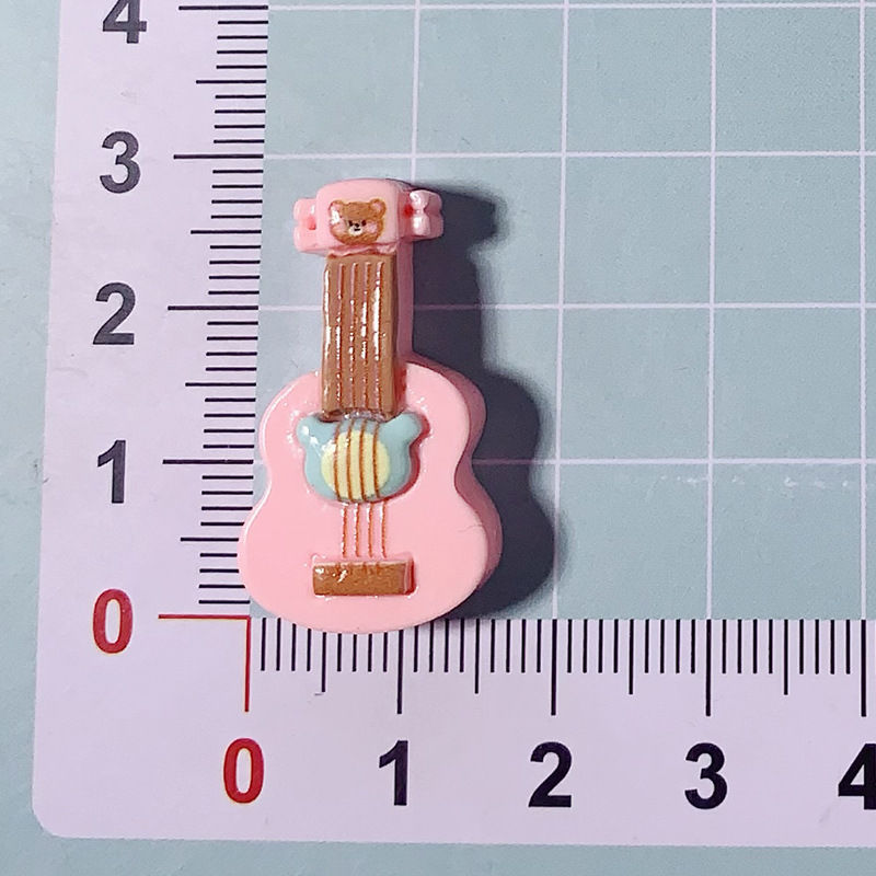 Nuevos dibujos animados brillante cara rosa osos joyería caja de teléfono celular agujero agujero cordón de cabeza de zapato DIY accesorios de resina de pegamento de crema