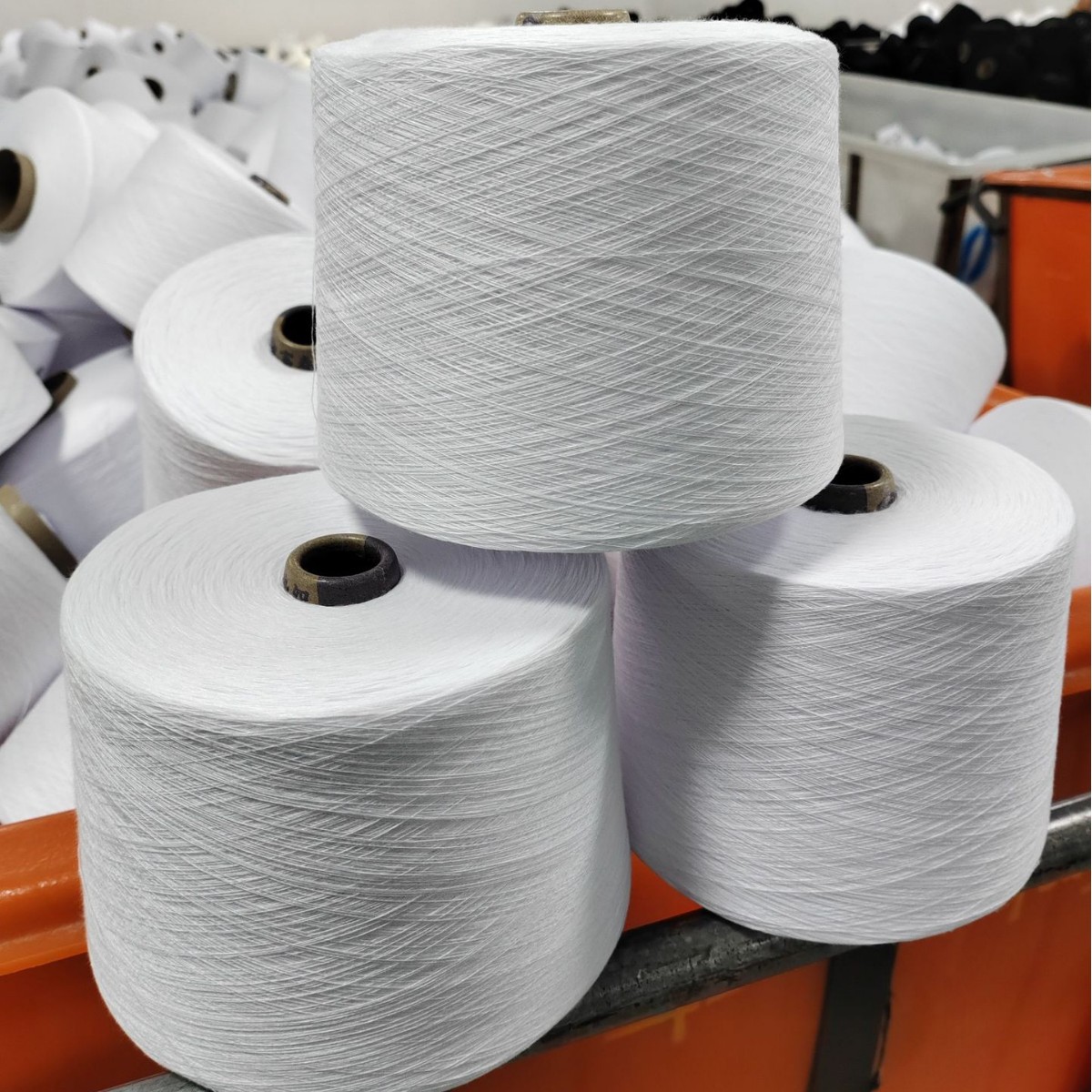 现货直发 纯棉色纱 21支32支 富春白 精梳/高配全棉纱 梭织经纬纱