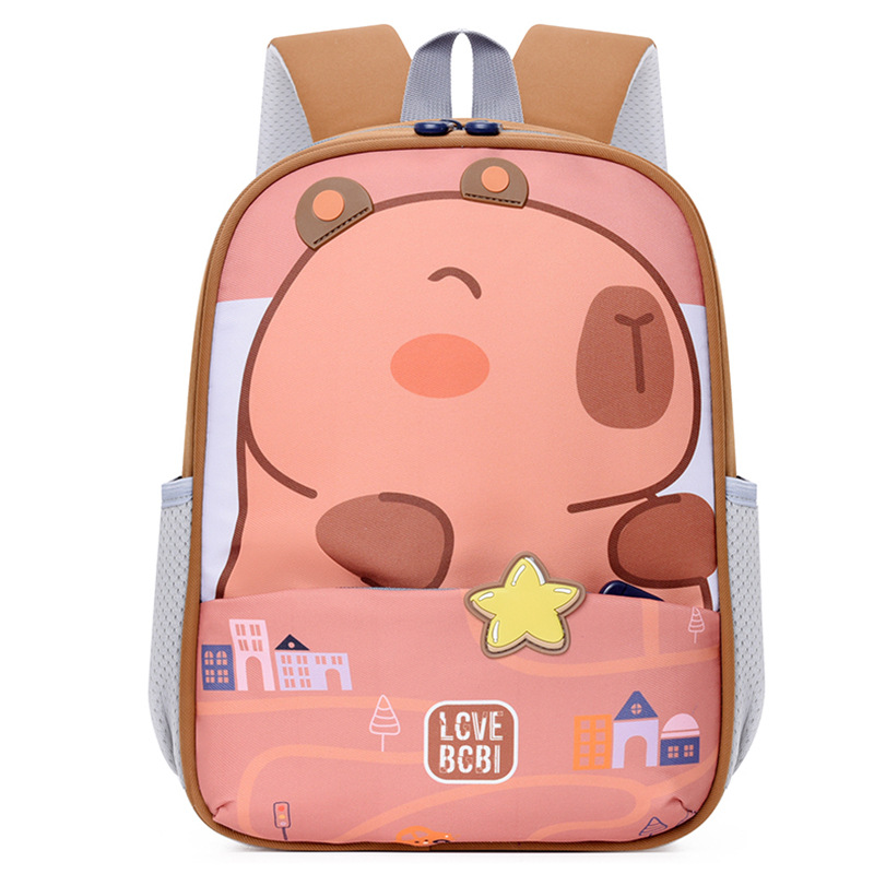 Mochila de jardín de infantes Cutie Little Bunny Mochila de niñas Capibala Mochila de dibujos animados para niños preescolares