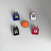 Basketball football uniform, brooch, genuine sports shoes, design metal badge, pin, European style