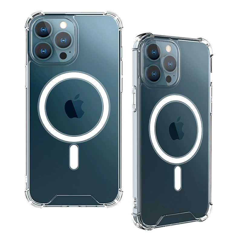 Чехол для iPhone 13 Pro Max, прозрачный, противоударный, с поддержкой MagSafe, новый, жесткий, для беспошлинного магазина, от производителя.