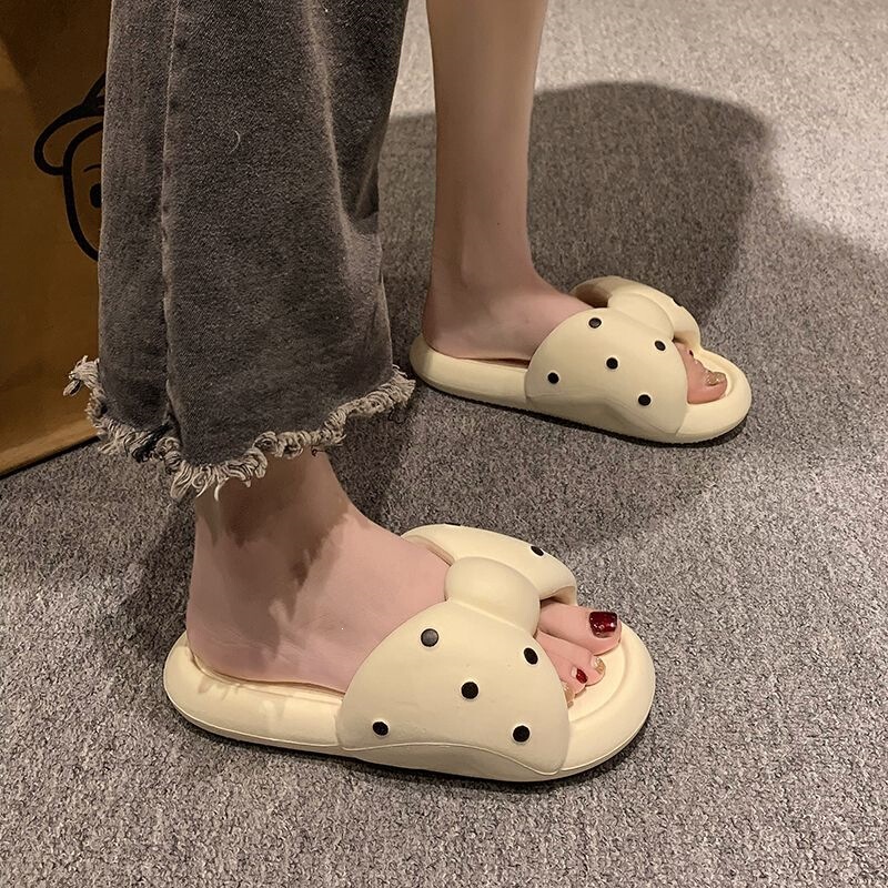 Polka Dot Big Bow EVA Thick-Soled Women's Summer Sandals, Women's Outdoor Thick-Soled Non-Slip Versatile Sandals Polka Dot Big Bow EVA Thick-Soled Women's Summer Sandals, Women's Outdoor Thick-Soled Non-Slip Versatile Sandals