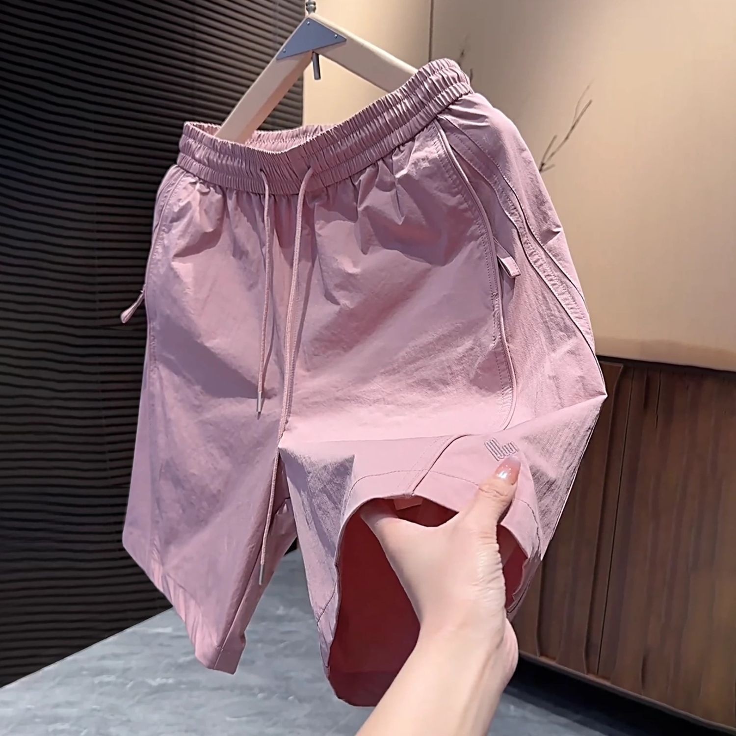 Men's Clothing Men's Quick Drying Casual Sports Shorts Summer Loose Fit Trendy Brand Versatile Candy Colors Bottoms_viptrois.com