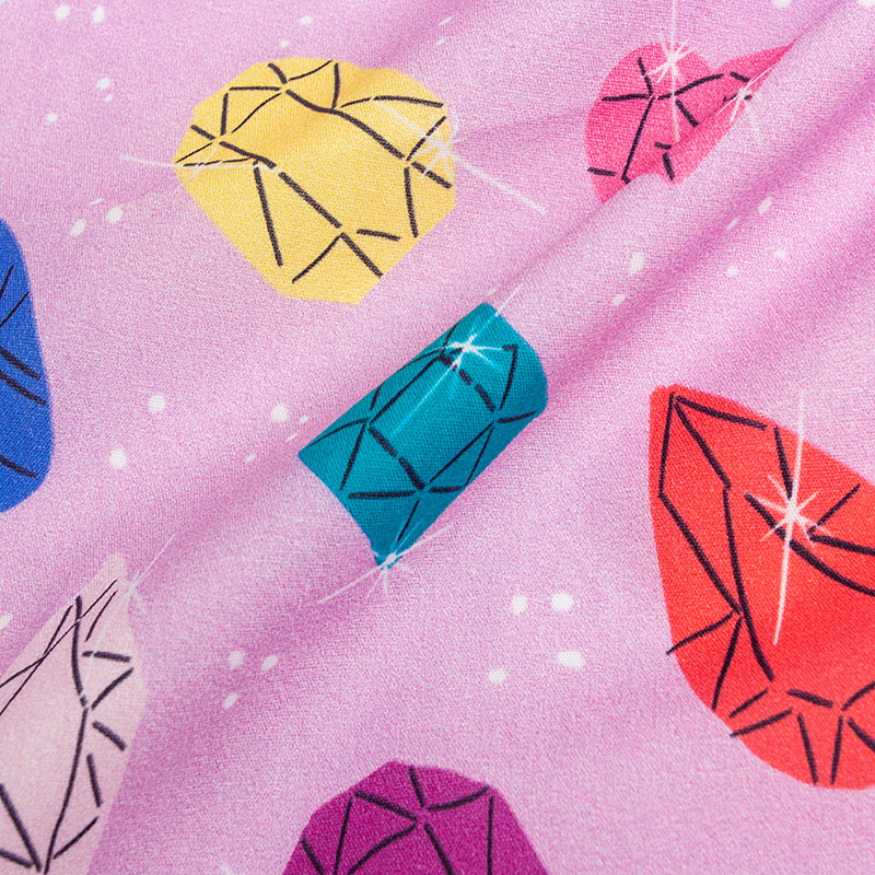 Keqiao spot algodón estampado tela color mantel brillante vestido tela impresa digital