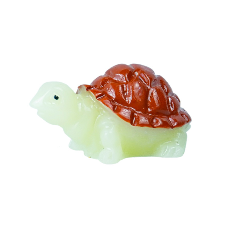 Micro paisaje de musgo Adornos de tortuga pequeña Adornos de resina pequeños Materiales de artesanía de bricolaje de tres colores Accesorios al por mayor