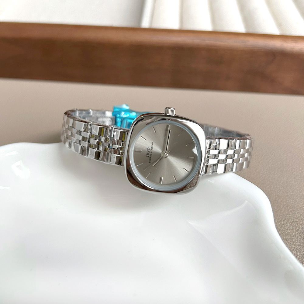 Ibso Women's Watch Silver Steel Strap Small Dial Quartz Elegant_voghion.com