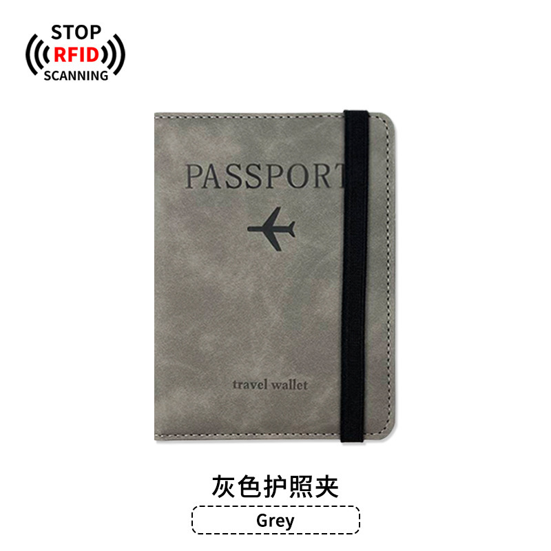 Pu革アンチマグネットパスポートバッグ荷物札セット革盗難防止ブラシrfidパスポートパスポートバッグ現物パスポートカバー|undefined