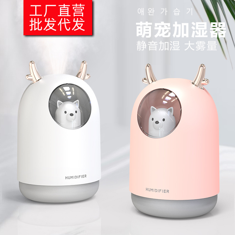迷你萌宠usb加湿器M106家用小型香薰车载办公创意礼品加湿器跨境