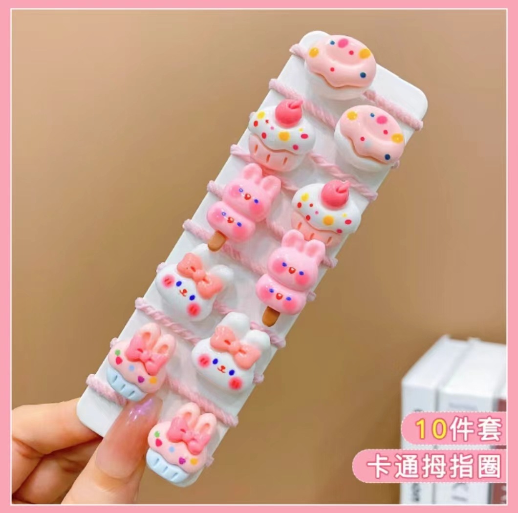 Niños de dibujos animados banda de goma niñas lindas bebés cuerdas de cabello elásticas no lastimas cuerdas de cabello pequeñas adornos para el cabello