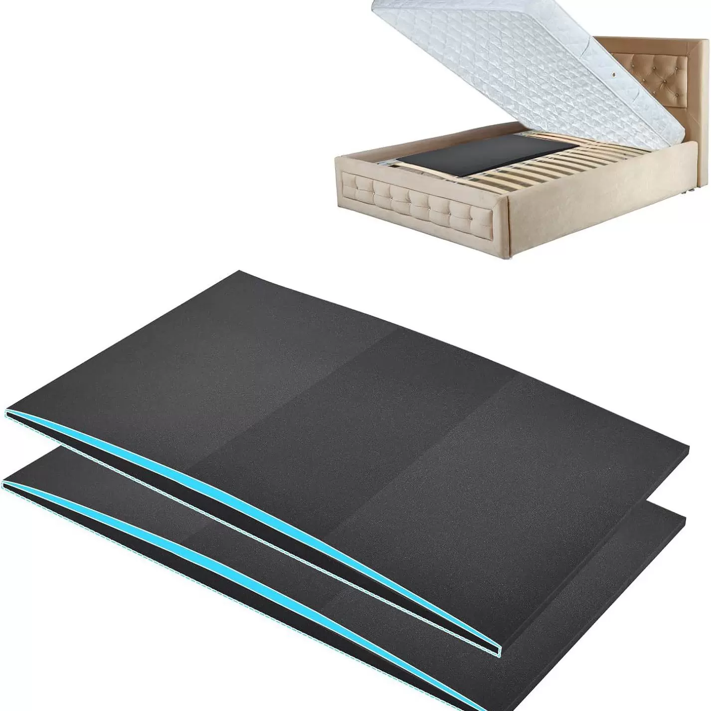 亚马逊 外贸海绵高密度下垂床垫支撑固定下沉床用于修复下垂床