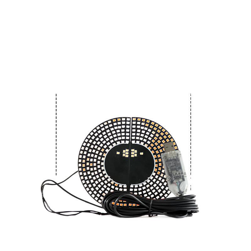 Ojos del diablo luces de atmósfera de automóviles LED luces decorativas USB sin cable trasero ojo dinámico de noche