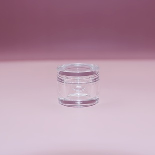 Customized 3g 5g High Transparent Flip Cover Acrylic Thick Wall Thick Bottom Cream Jar Eye Cream Empty Bottle