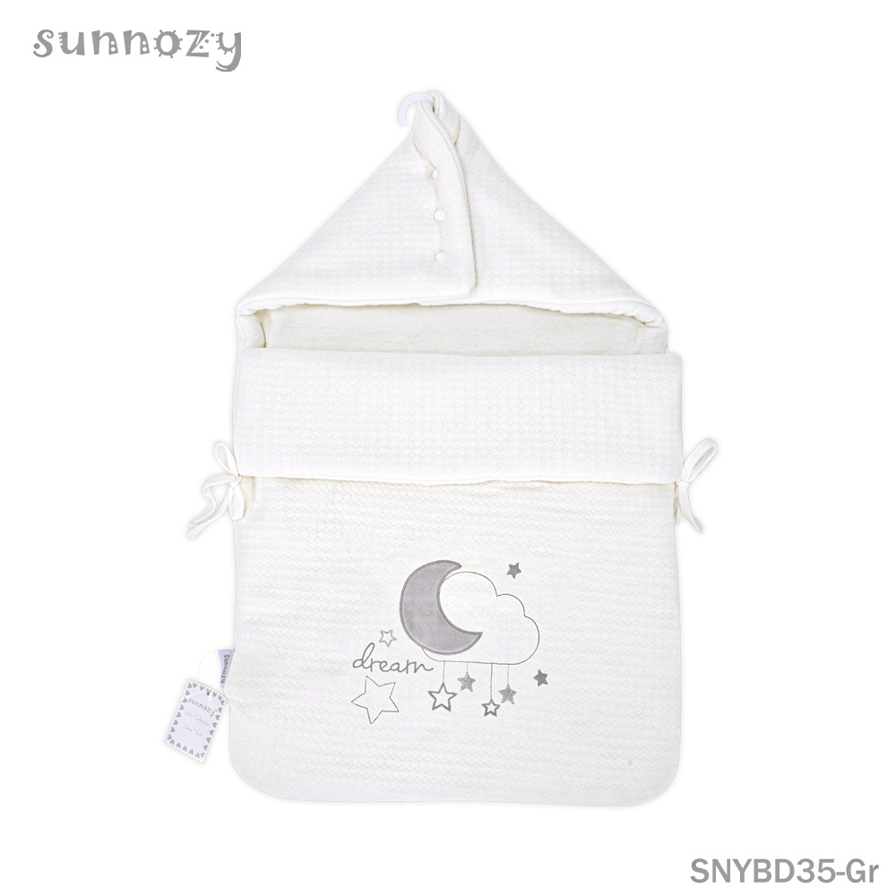 Saco de dormir suave transfronterizo para recién nacidos en cuatro estaciones, bolsa de dormir para bebés a temperatura constante anti-saltos, artefacto mágico tipo envoltura anti-patada