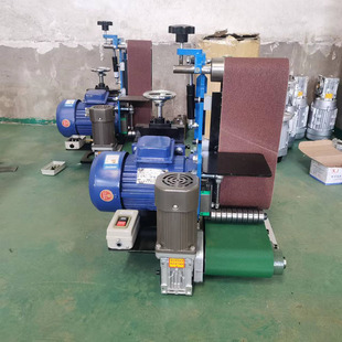 Small polishing machine sanding belt machine stainless steel plate polishing machine grinding derusting deburring flat polishing machine