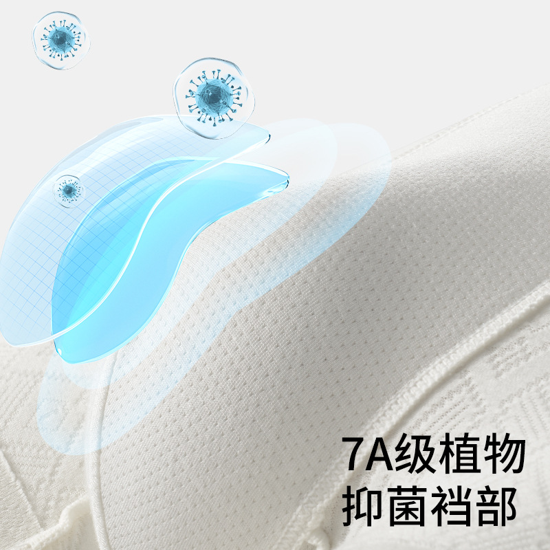[Estándar de clase A] Nuevos pantalones de lana larga de Xinjiang, pantalones bóxers jacquard de algodón, ropa interior antibacteriana y no teñida para hombres