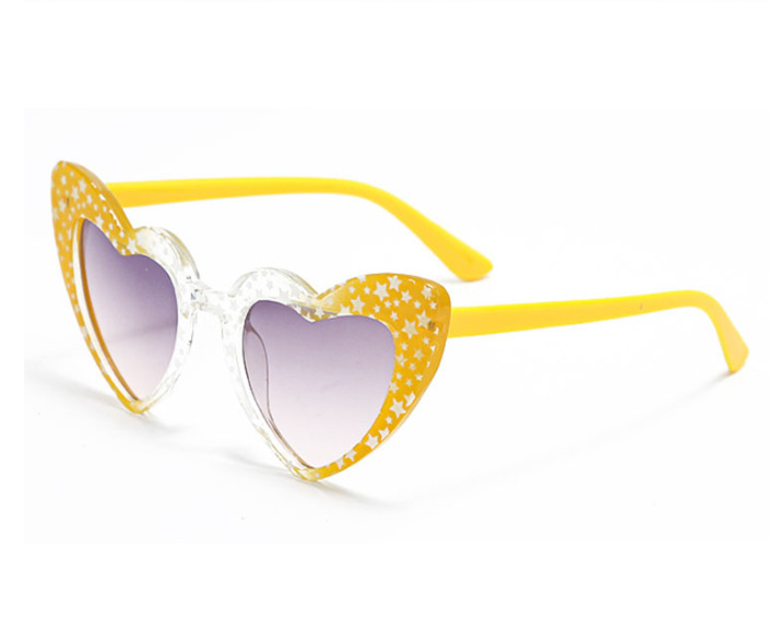 6181 dibujos animados irregular niños y niñas melocotón corazón gafas de sol de moda europea y americana nueva en forma de corazón