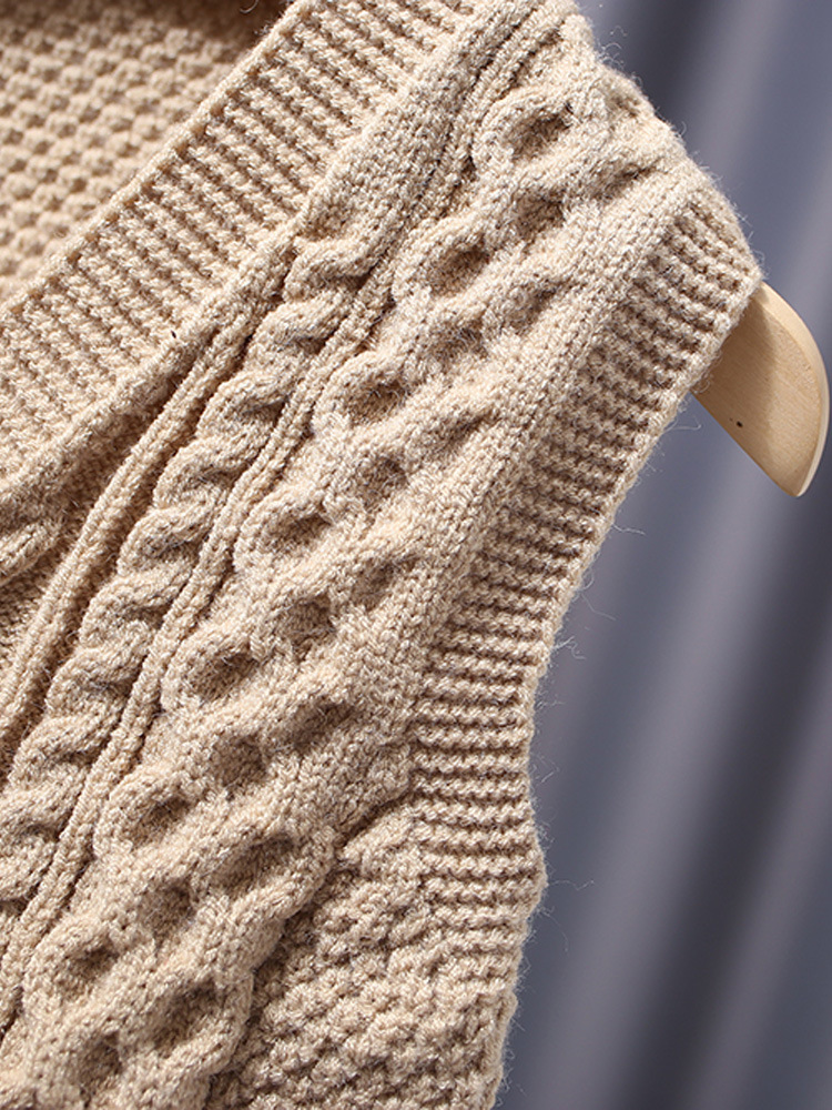 Chaleco de punto dividido para bebé Otoño e Invierno ropa exterior de bebé Chaleco de color sólido chaleco pequeño para chaqueta de niños medianos y pequeños