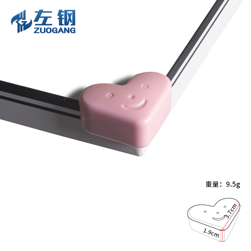 하트 모양의 충돌 방지 각도-핑크