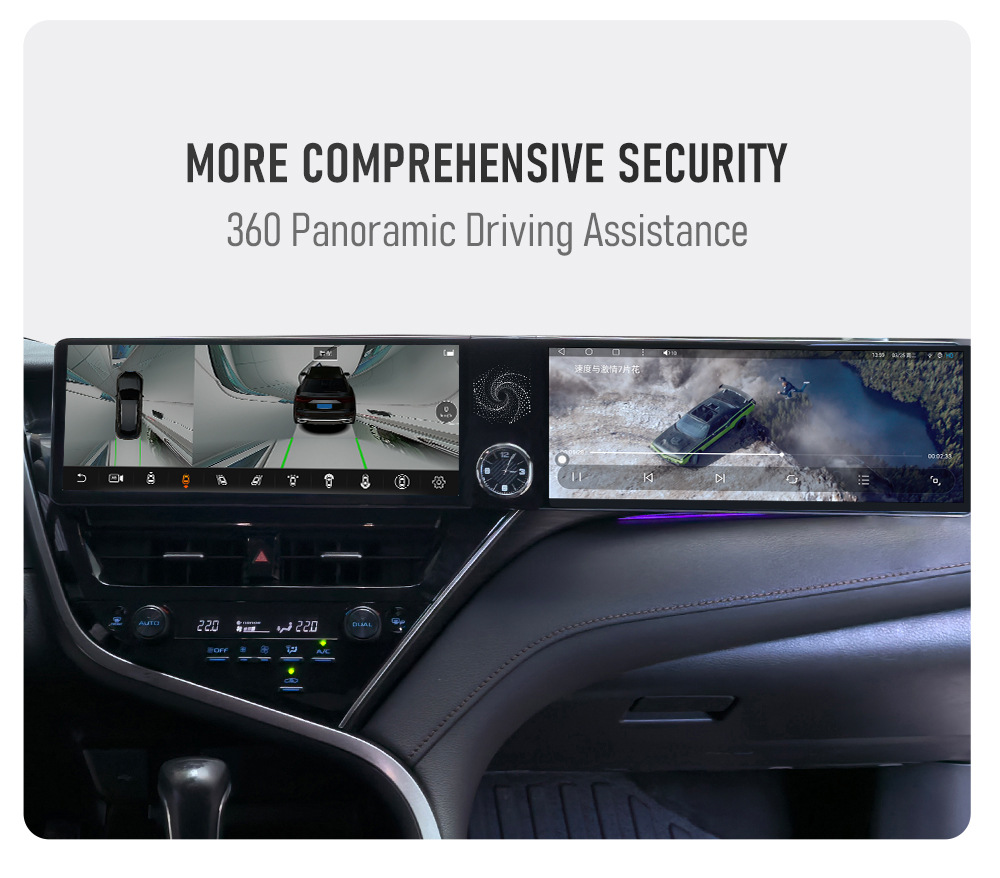 Qualcomm 6125, dual 12.3inch , 2.5K resolution CarPlay/Android dual-screen car navigation